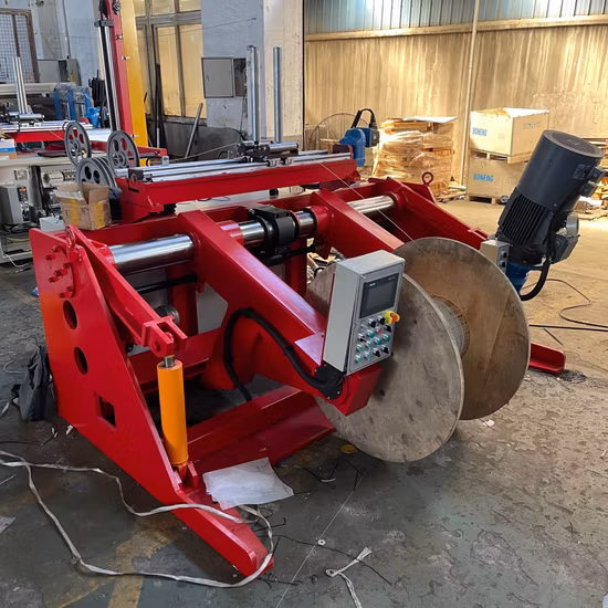 1700 Máquina tensora hidráulica tipo voladizo con travesaño para bobinado de tambor de acero por cable