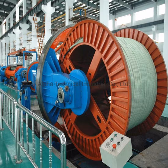 Máquina de encalladura tubular de alta velocidad para núcleo aislado de aluminio de acero de alambre de cobre que compacta la torsión trasera